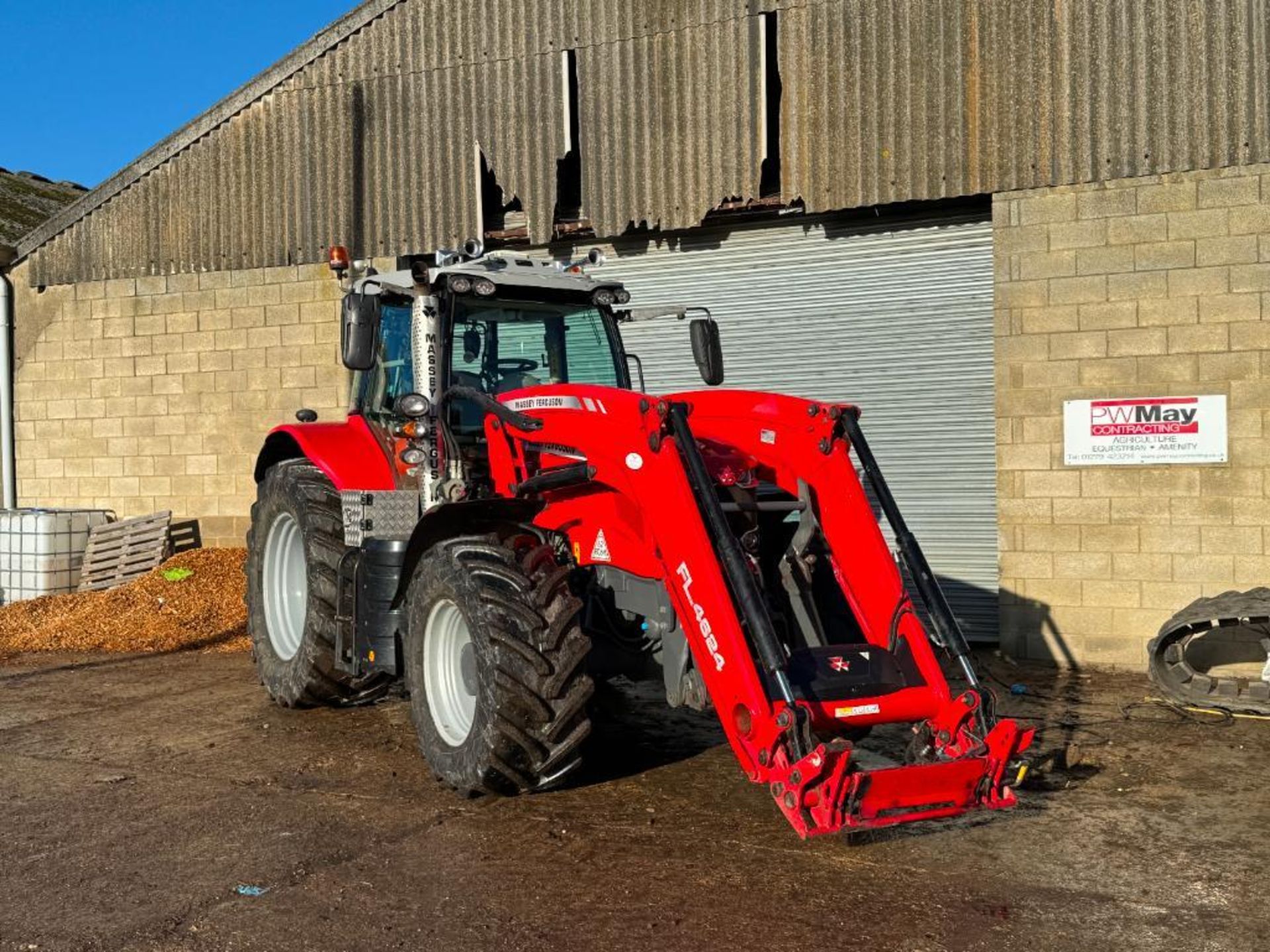 2021 Massey Ferguson 7718S 50kph Dyna 6 4wd tractor with front linkage and PTO, front and cab suspen