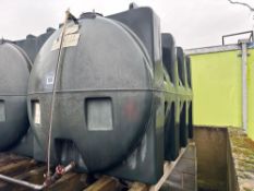 2,500l plastic diesel tank, single skin