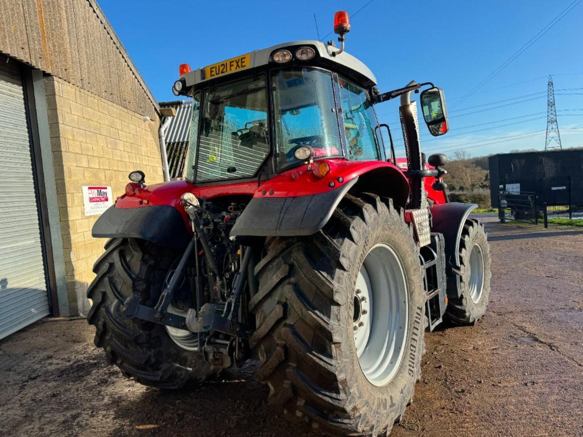 2021 Massey Ferguson 7718S 50kph Dyna 6 4wd tractor with front linkage and PTO, front and cab suspen - Image 7 of 17