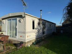 c.2005 Pemberton Mystique static caravan, 40ft x 12ft, 2 bedrooms, 1 en-suite, 1 w/c, gas heating, l