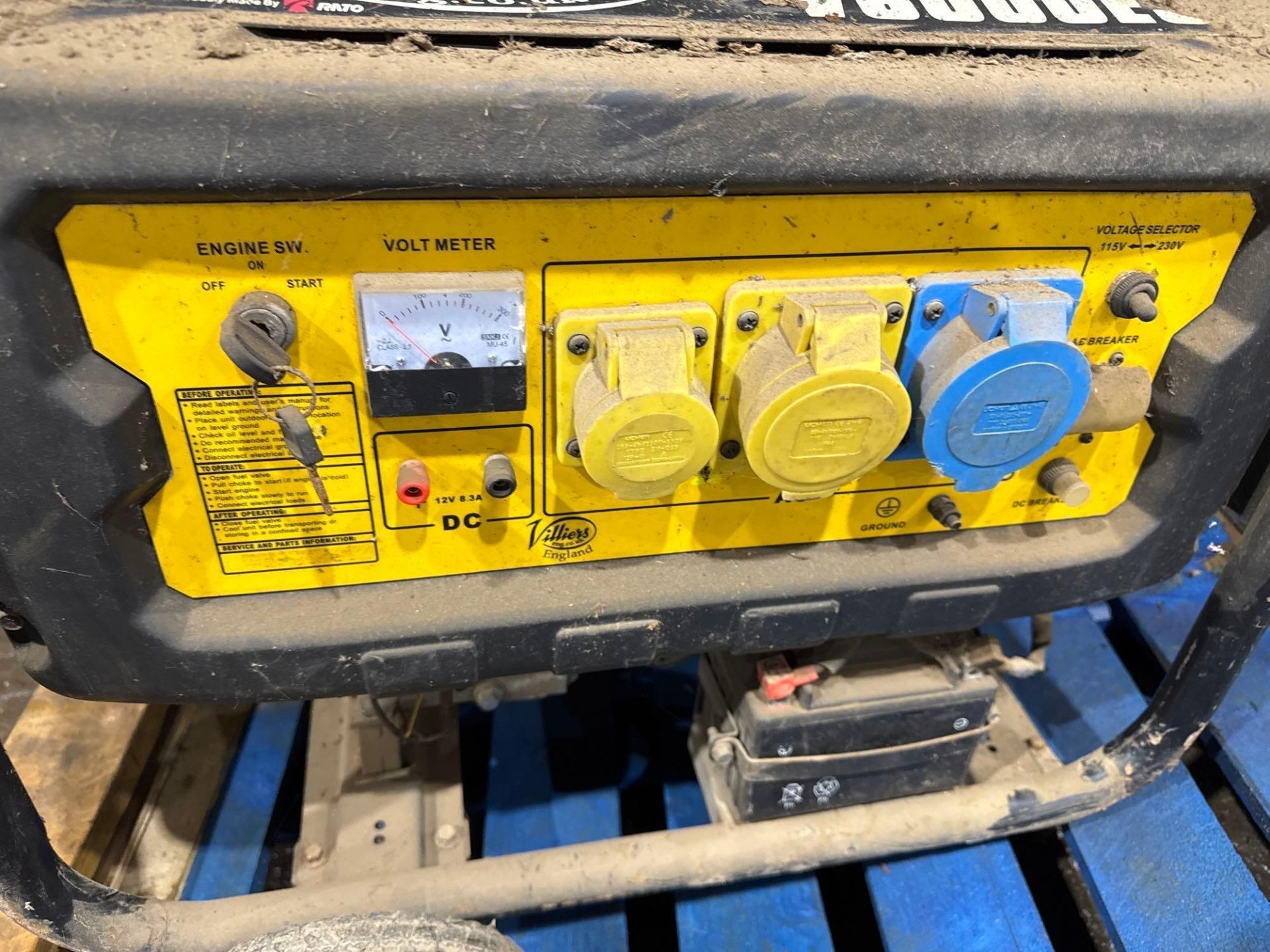 Petrol generator 5.5KW, single phase - Image 4 of 4