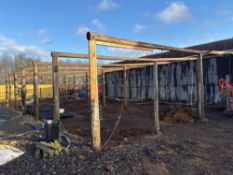 Quantity telegraph poles NB: Please note this will be available for collection following completion