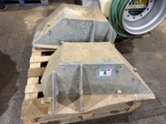 Pair galvanised mudguards