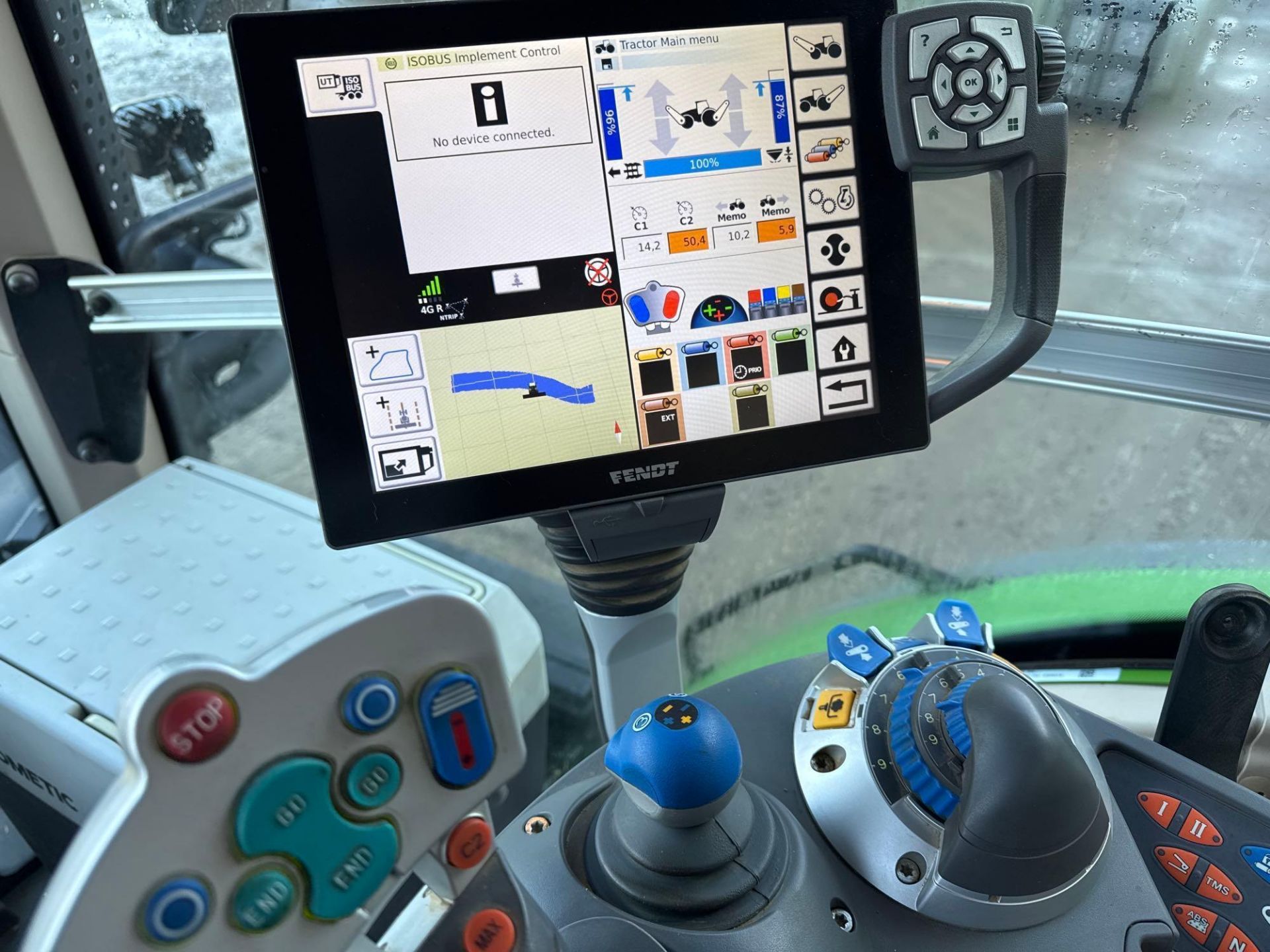 2021 Fendt 828 Profi Plus 65kph 4wd tractor with front linkage, front and cab suspension, 5 electric - Image 18 of 20