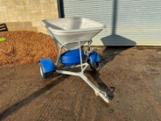 Wessex trailed fertiliser/salt spreader up to 18m, wheel drive on 18x9.50-8 wheels and tyres