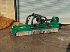 2023 Spearhead 2.5m front and rear mounted flail mower with hydraulic sideshift. Model: 9902557. Ser