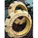 2No. John Deere Wheel Weights - (Nottinghamshire)