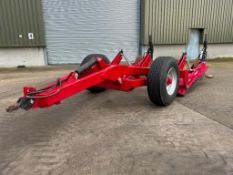 Proforge MultiMole twin leg mole plough, trailed on 385/65R22.5 wheels and tyres
