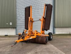 1996 Simba 6.6m vertical folding cambridge rolls with breaker rings. Model No: CA/503/66/FW. Serial