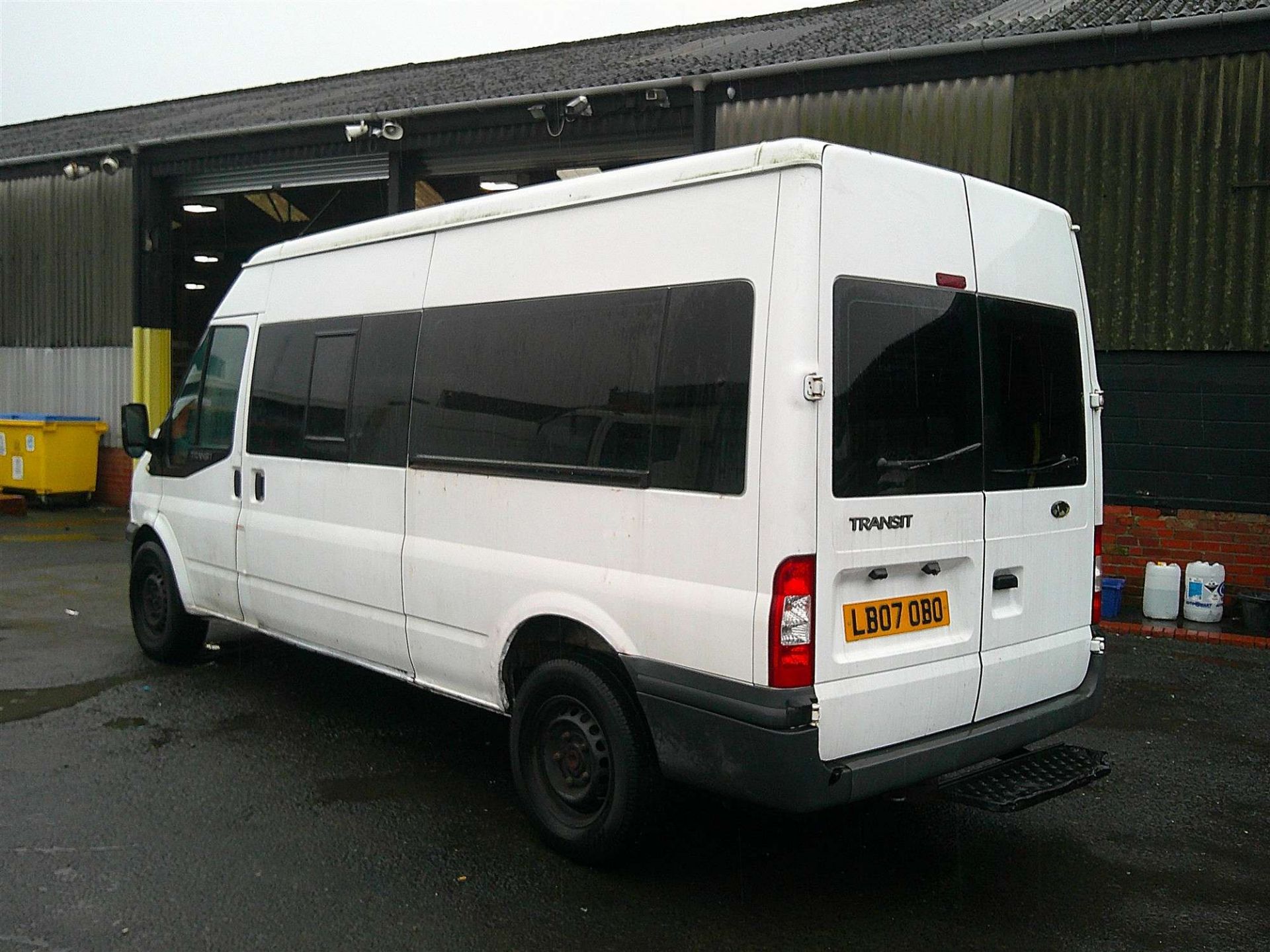 2007 07 REG FORD TRANSIT 100 15 SEAT RWD MINIBUS - Image 4 of 7