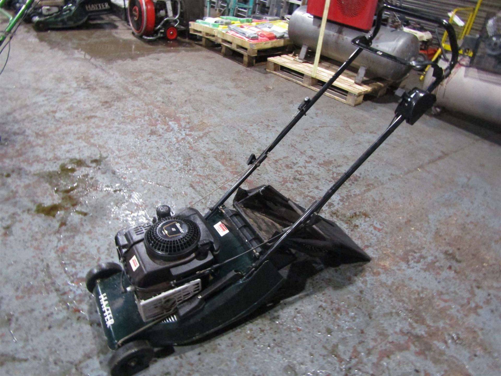 HAYTER HARRIER 41 ELECTRIC START PETROL MOWER ROLLER & BAG