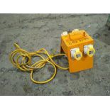 4 x 110v 16a DISTRIBUTION BOX [Direct Hire Co.]