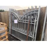 PAIR UNUSED ROYAL IRON 2M HIGH X 3M WIDE GATES