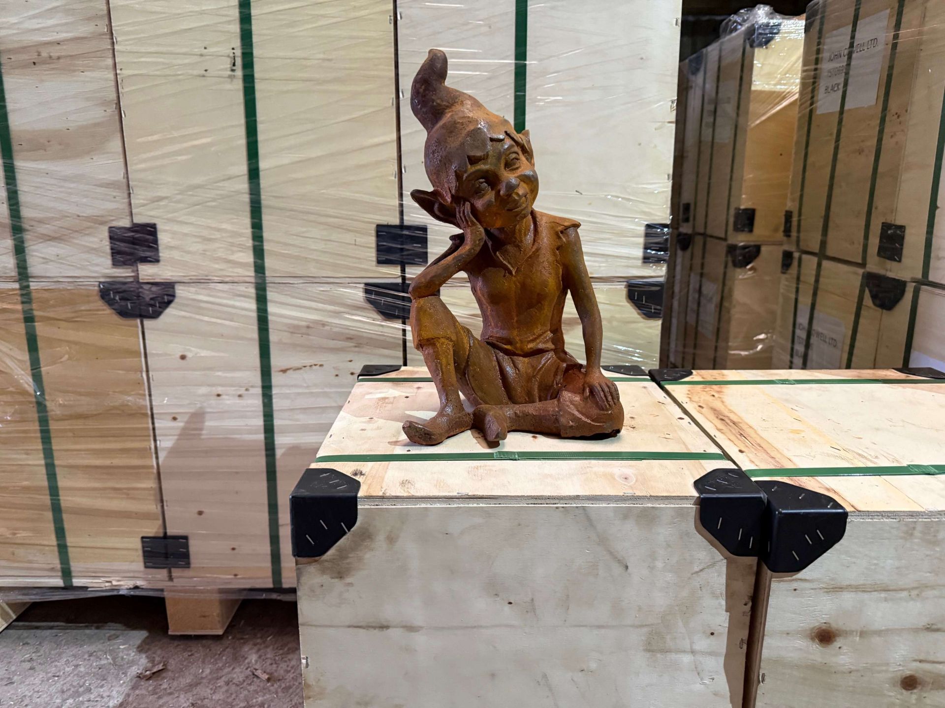 HEAVY CAST IRON GARDEN GNOME/PIXIE - Image 2 of 3