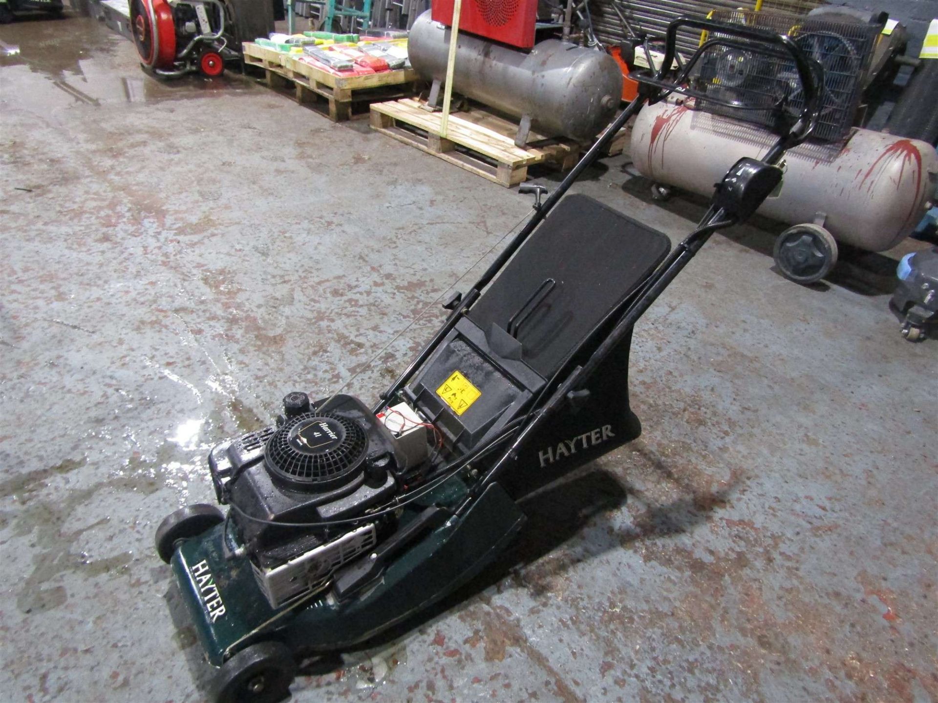 HAYTER HARRIER 41 ELECTRIC START PETROL MOWER ROLLER & BAG