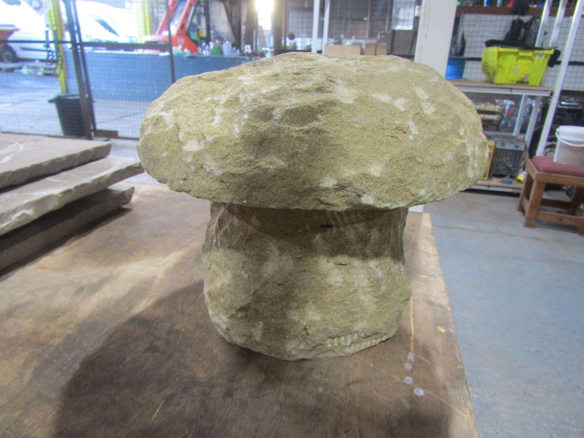 LARGE NATURAL STONE MUSHROOM