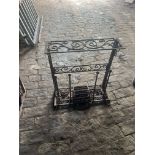 ORNATE CAST IRON BOOT/SHOE RACK