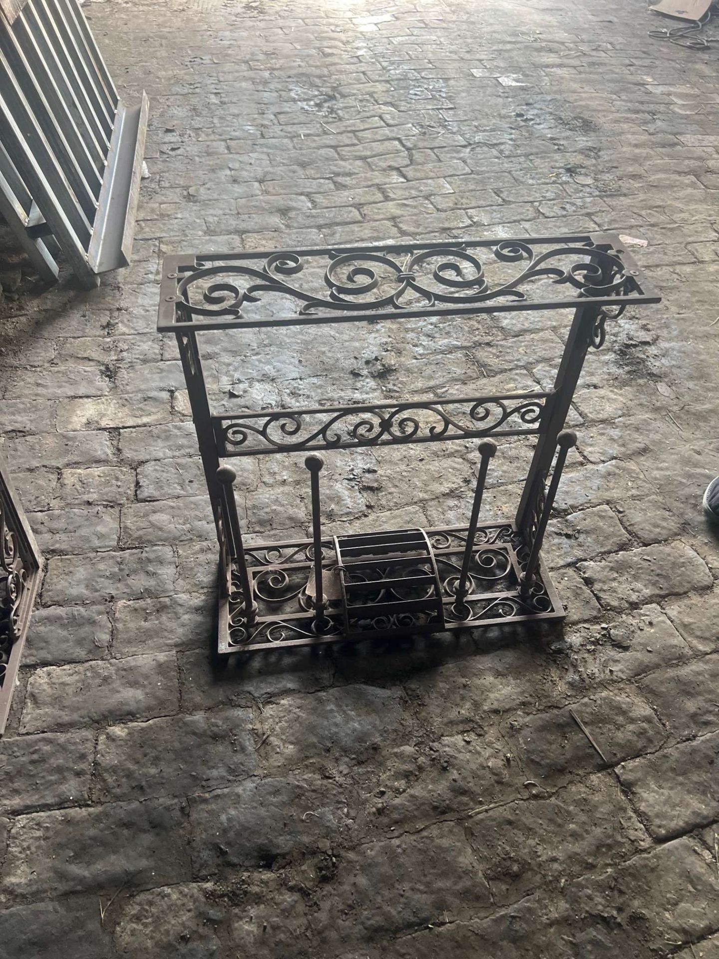 ORNATE CAST IRON BOOT/SHOE RACK