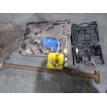 YELLOW TRANSFORMER, HAMMER DRILL, DRAPER BREAKER, ACRO