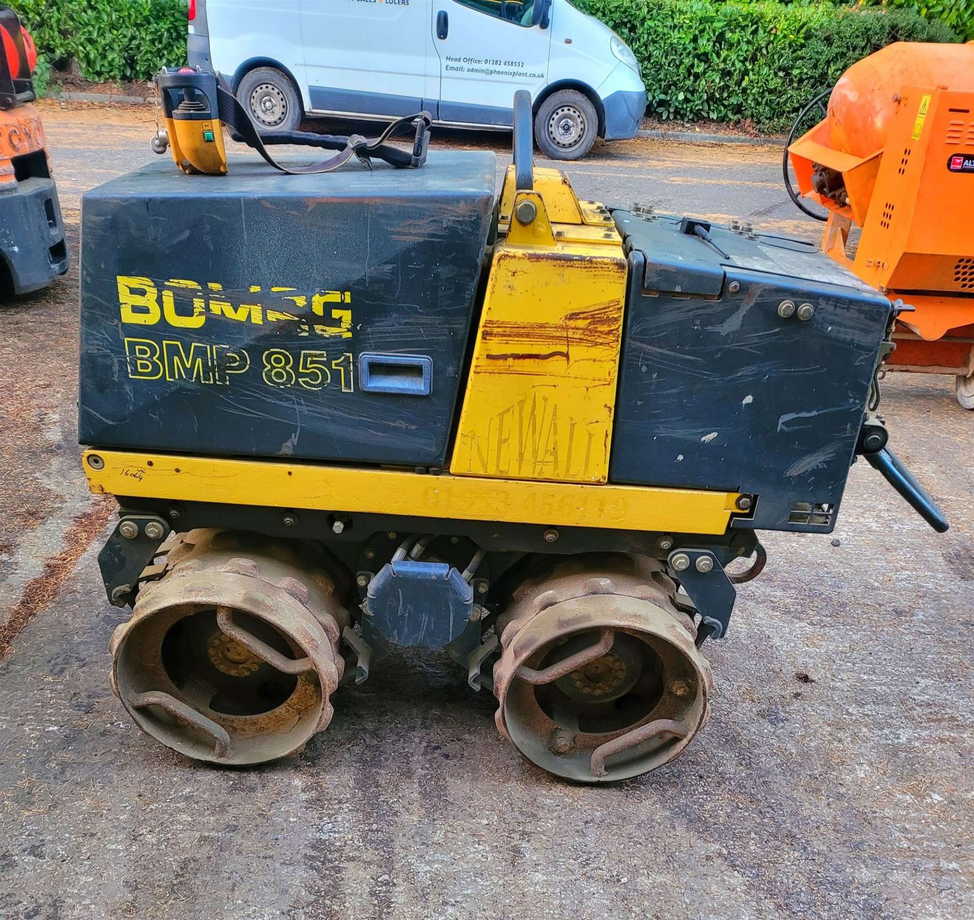 BOMAG P851 FWO TRENCH ROLLER - 2 TON - RADIO CONTROLLED (SOLD OFF SITE - BURNLEY)