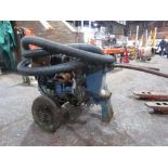 LISTER SYKES DIESEL 3" WATER PUMP C/W PIPE & HANDLE