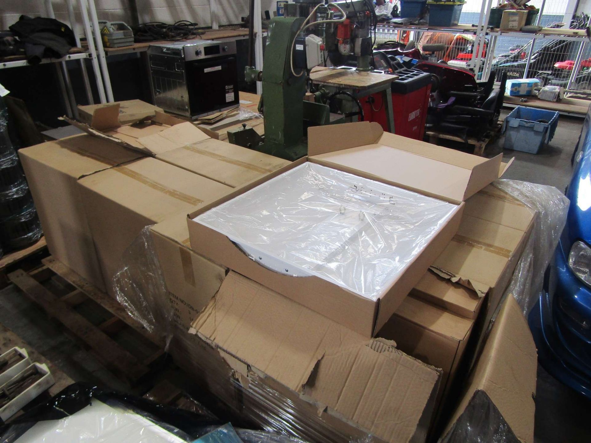 9 BOXES OF UNUSED SUSPENDED CEILING LIGHT FITTINGS - Image 2 of 2