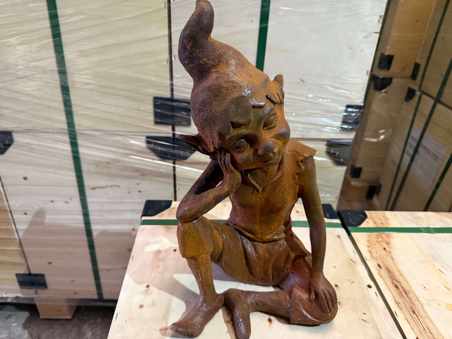 HEAVY CAST IRON GARDEN GNOME/PIXIE - Image 3 of 3