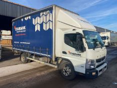 2018 18 REG MITSUBISHI FUSO CANTER 9TONNE 9C18 CURTAIN SIDER (SOLD OFF SITE - LIVERPOOL)