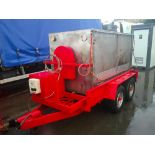 HOGROAST / OUTDOOR CATERING OVEN ON 4 WHEEL IFOR WILLIAMS TRAILER