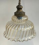 Interior design interest: A blown glass ceiling pendant light, 30cmD