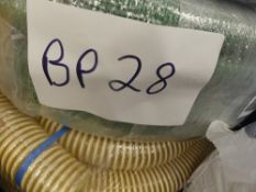 A selection of hoses and pipe, including 1 x unbranded 100 metre x 3/4" MDPE pipe, 1 x 30M x 25mm