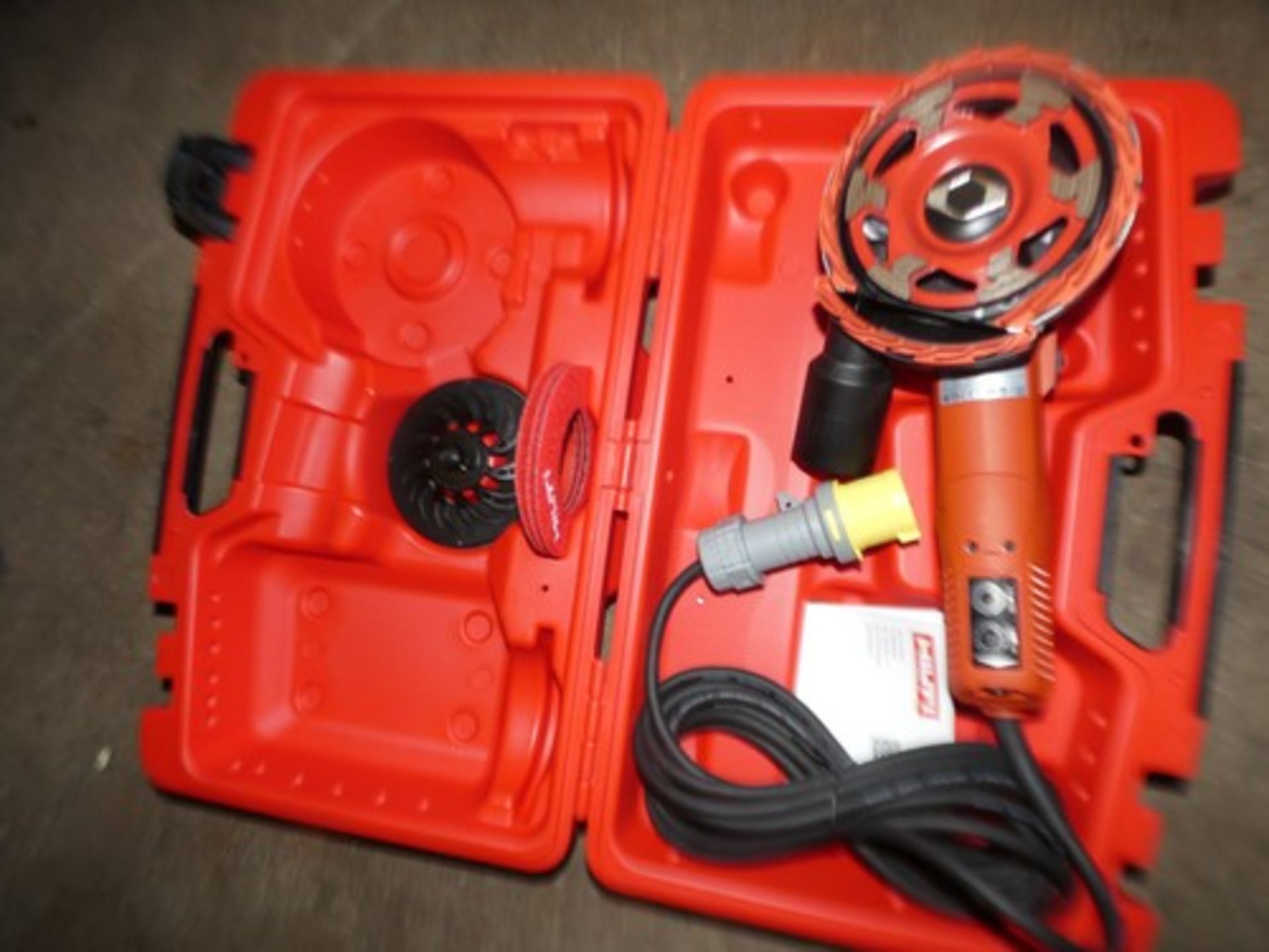 1 x Hilti DGH130, 110v concrete grinder with accessories and case - new in case (SW20)H1