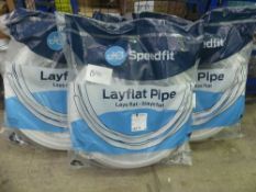 3 x John Guest Speedfit lay flat 28mm x 25m polybutylene pipe, product No: 28BPB-25C - new in bag (