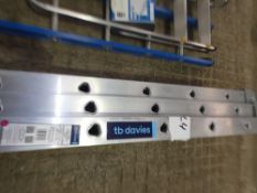 1 x T.B. Davies 2.5-5.0m Taskmaster triple extension ladder, date of manufacture 11/2025 and with