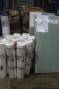 10 x 10m x 625mm extra wide Packexe fleece, together with 2 x rolls of carpet protection film and