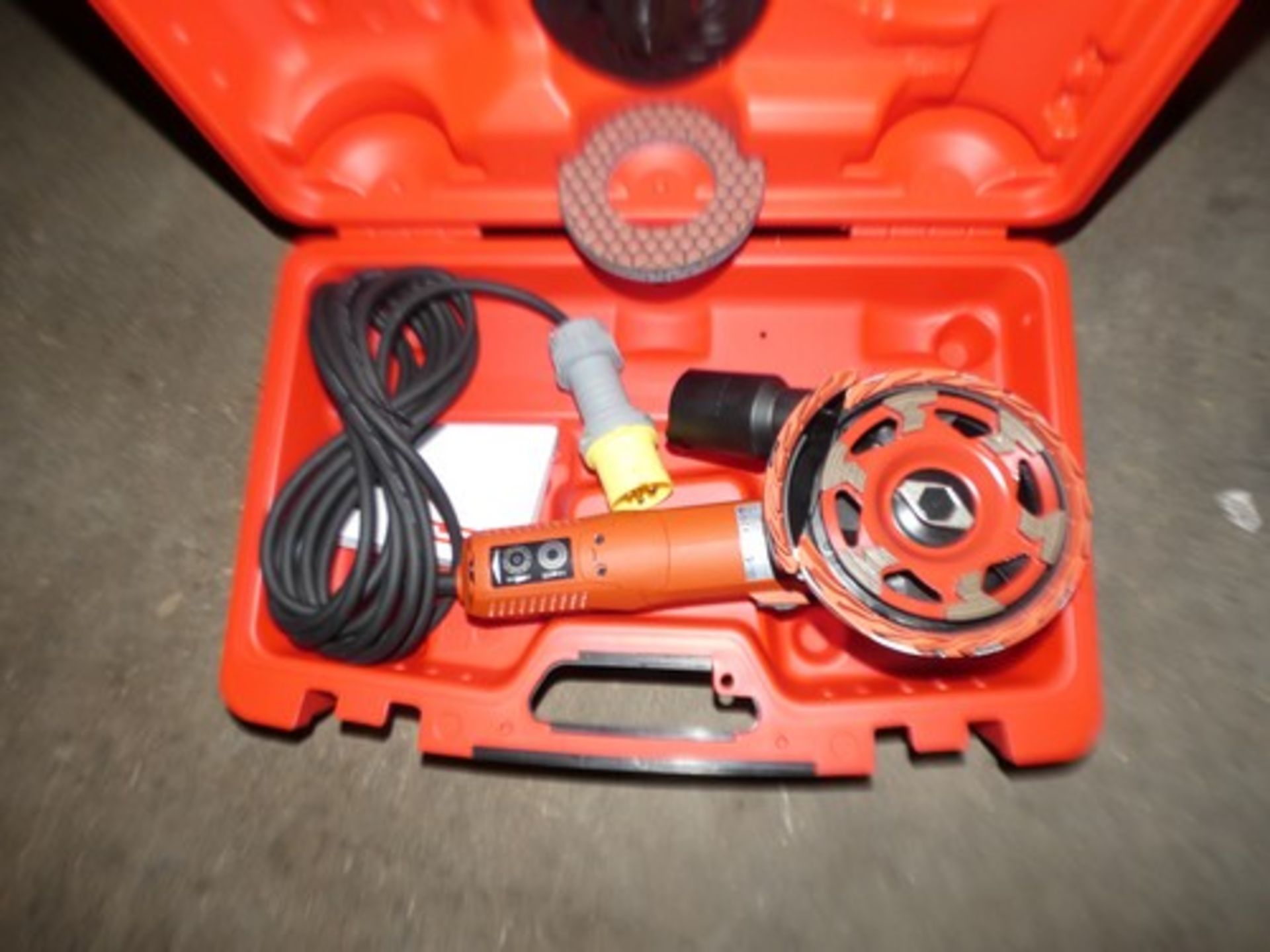 1 x Hilti DGH130, 110v concrete grinder with accessories and case - new in case (SW20)H3