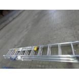 1 x Werner extension plus X4 ladder, date of manufacture 11/2025 and with stabiliser, missing 2