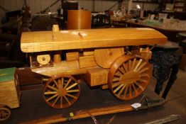 A Prison Art large matchstick model steam engine