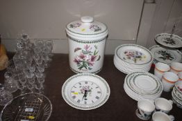 A Portmeirion 'Botanic Garden' pattern bread bin a