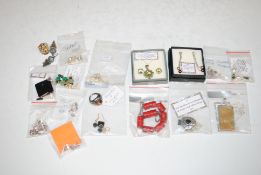 A box containing silver plated and 925 silver moun