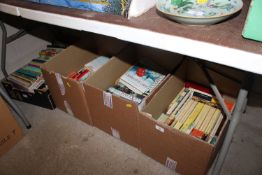 Four boxes of miscellaneous books