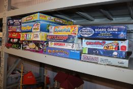 A quantity of various board games, unknown if complete