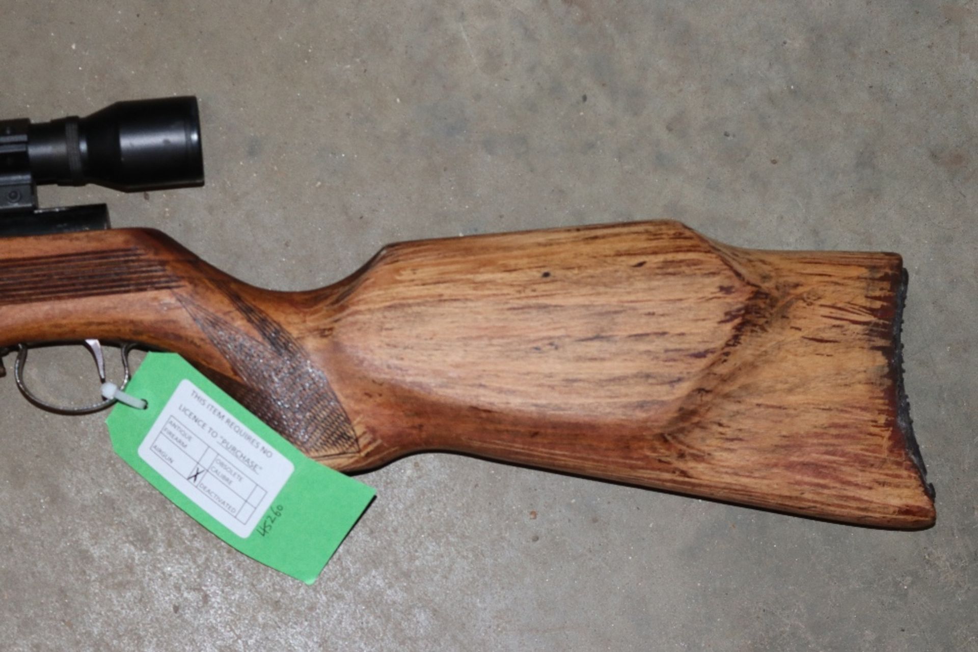 A Relum Tornado .22 air rifle and sight AF
