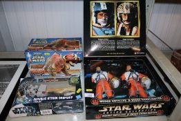 A Star Wars action collection set, a Star Wars Republic attack dropship model and one other Star