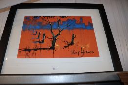 A Rolf Harris pencil signed limited edition print