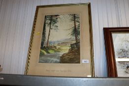 Laurence Stone, watercolour study of Ramsbury Wilt