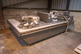 Piranha PJCM 2030-3 2m x 3m CNC router table. With pump, control unit, various design CDs, cabling