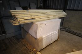 Quantity of polystyrene and insulation.