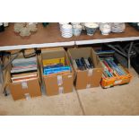 Four boxes of various books