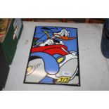 A reproduction Donald Duck advertising sign (169)